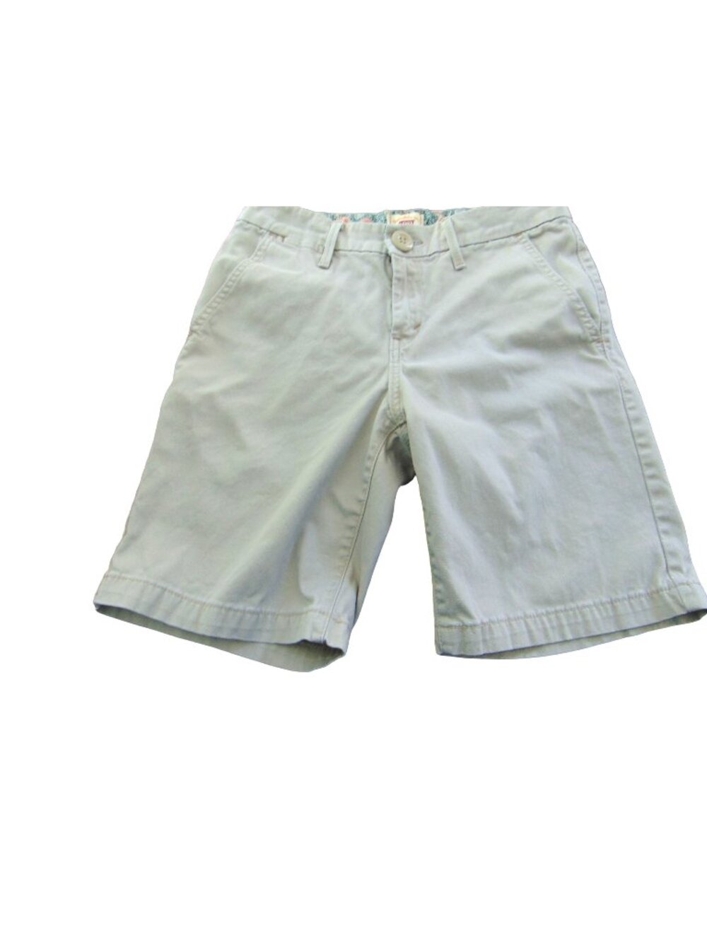 Levis Women's Preppy Shorts  Size 4 * Khaki   Cotton spandex * EUC